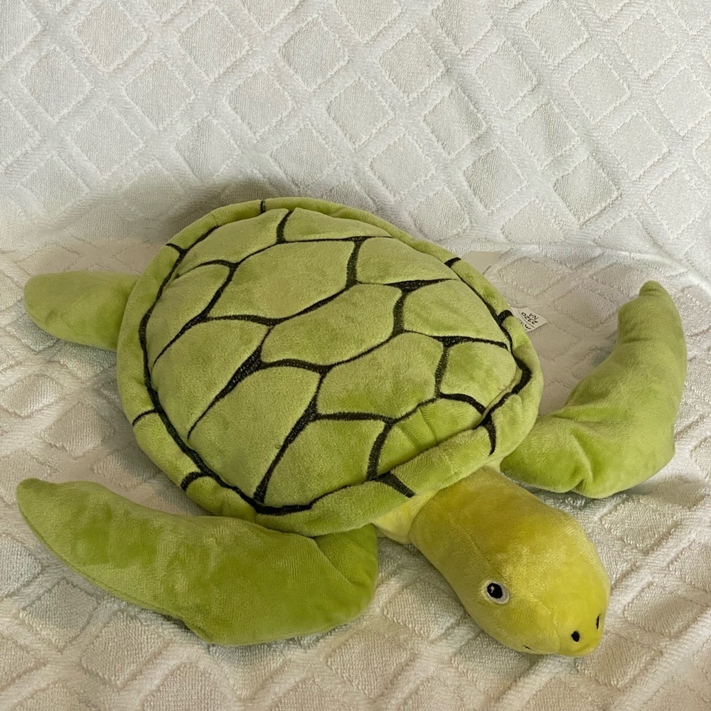 IKEA Blavingad SEA TURTLE Soft Stuffed Animal Toy 15” Kids Plush Green
